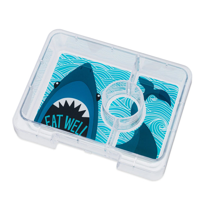Yumbox Snack Size Bento Lunch Box - Surf Blue (Shark)
