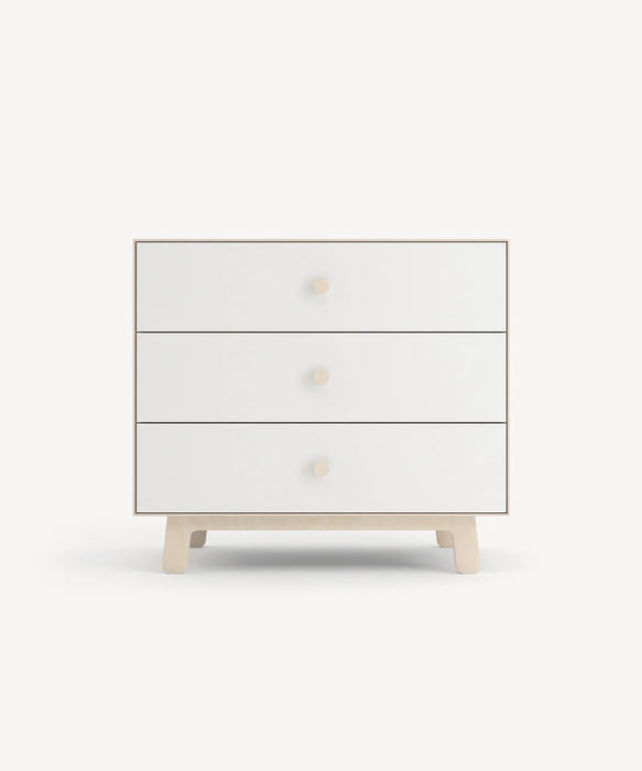 Oeuf Sparrow Merlin 3 Drawer Dresser - Birch/White