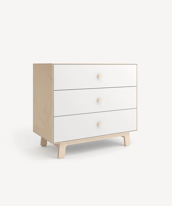 Oeuf Sparrow Merlin 3 Drawer Dresser - Birch/White