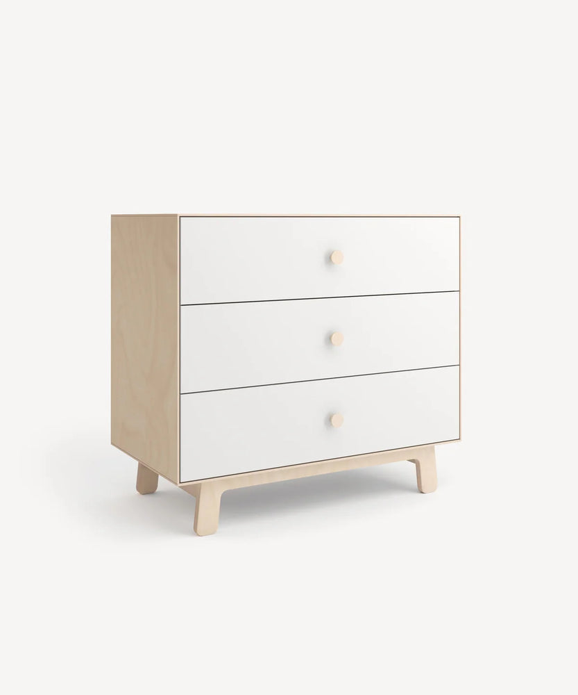Oeuf Sparrow Merlin 3 Drawer Dresser - Birch/White