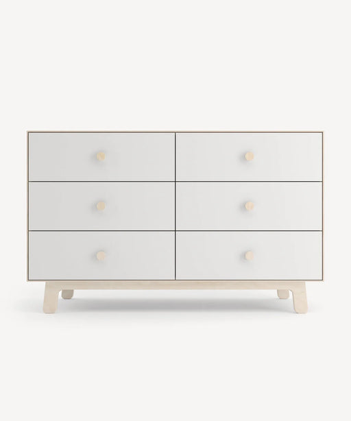 Oeuf Sparrow Merlin 6 Drawer Dresser - Birch/White