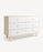 Oeuf Sparrow Merlin 6 Drawer Dresser - Birch/White