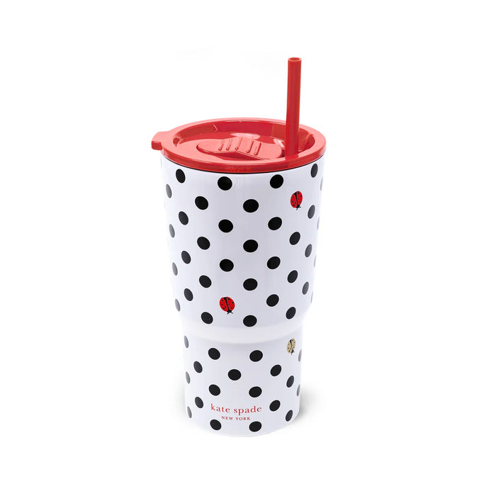 Kate Spade Stainless Steel 20oz Tumbler - Ladybug Dot