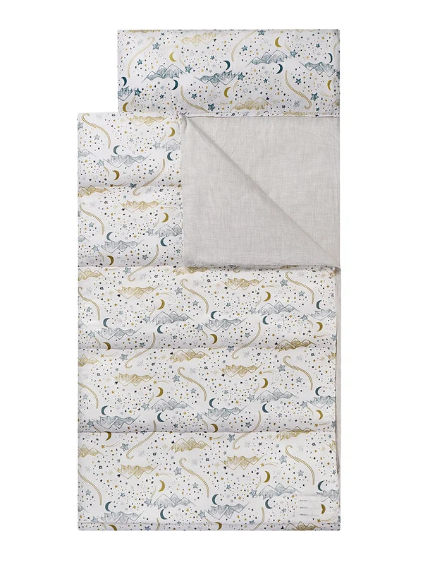 Nest Designs Toddler Nap Mat With Pillow - Stars White