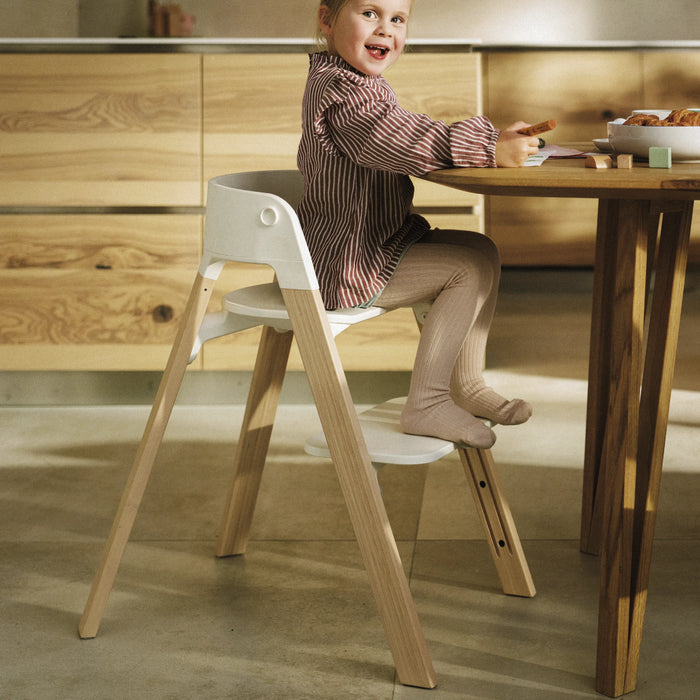 Stokke STEPS High Chair White Natural