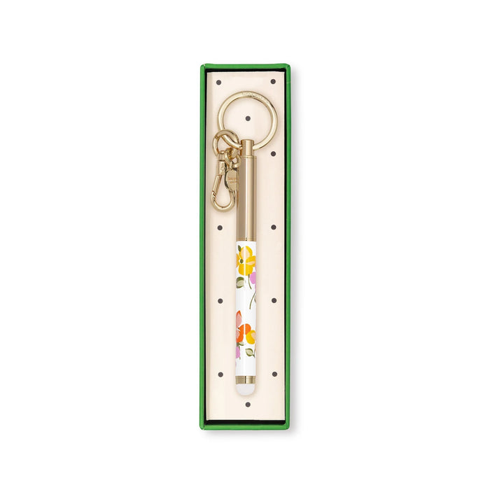 Kate Spade Key Fob Pen - Spring Pansies