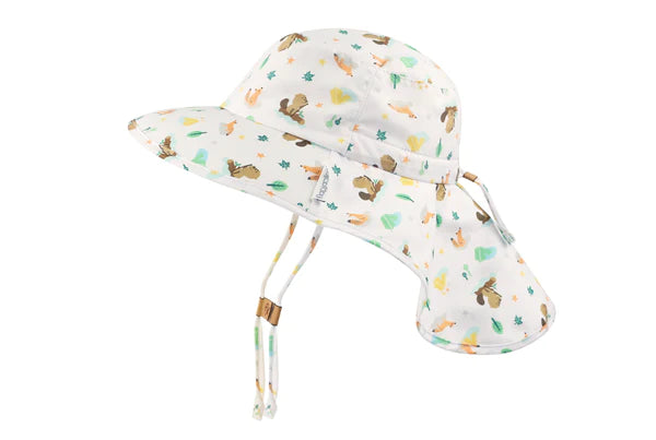 Flapjack Kids Sun Hat w/ Neck Cape - Beaver