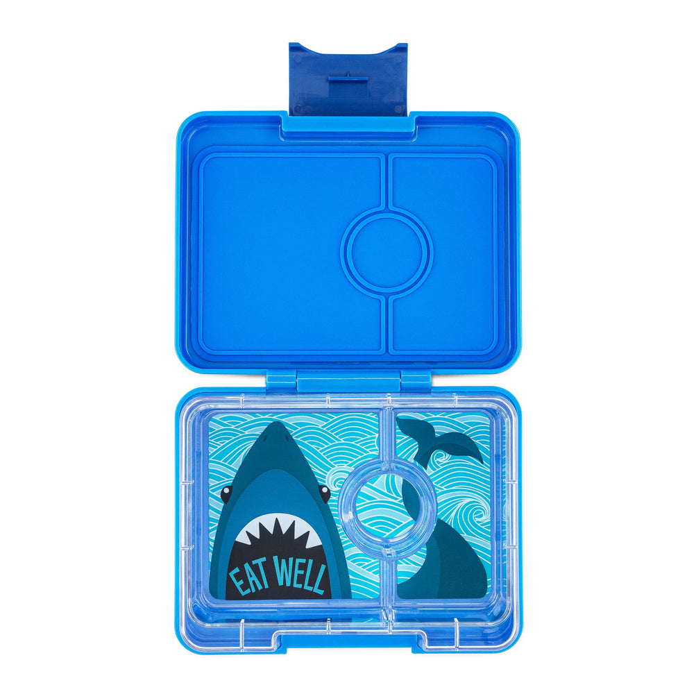 Yumbox Snack Size Bento Lunch Box - Surf Blue (Shark)