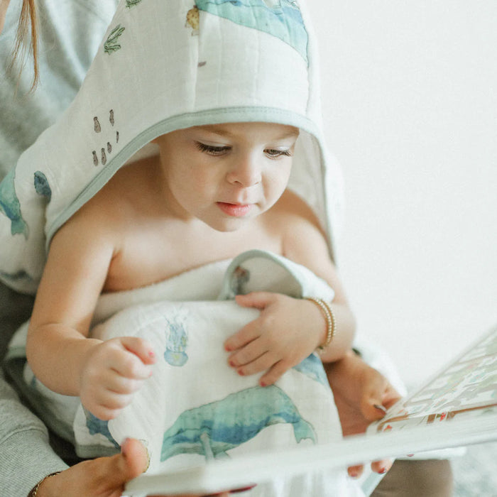 Little Unicorn Toddler Hooded Towel - Whales