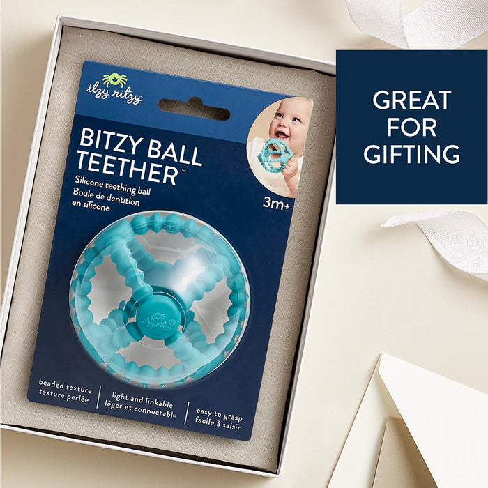 Itzy Ritzy Bitzy Teether Ball Teal