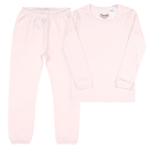 Coccoli Long Sleeve Modal Pyjama - Light Pink