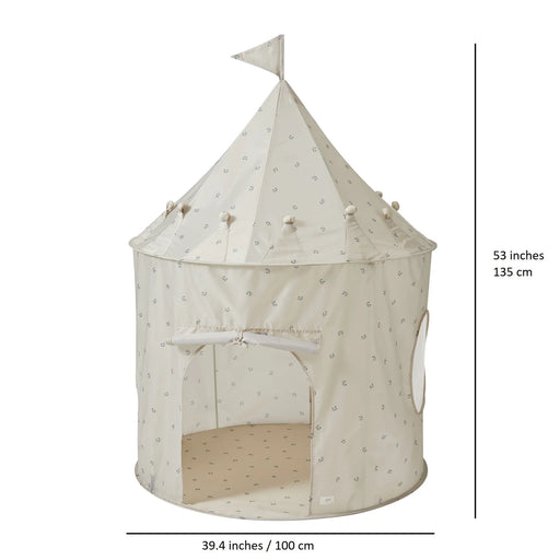 3 Sprouts Recycled Fabric Play Tent - Blueberry Taupe
