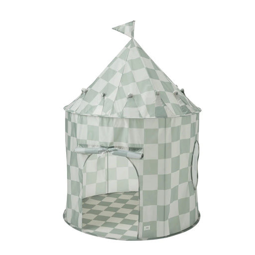 3 Sprouts Recycled Fabric Play Tent - Checkerboard Green