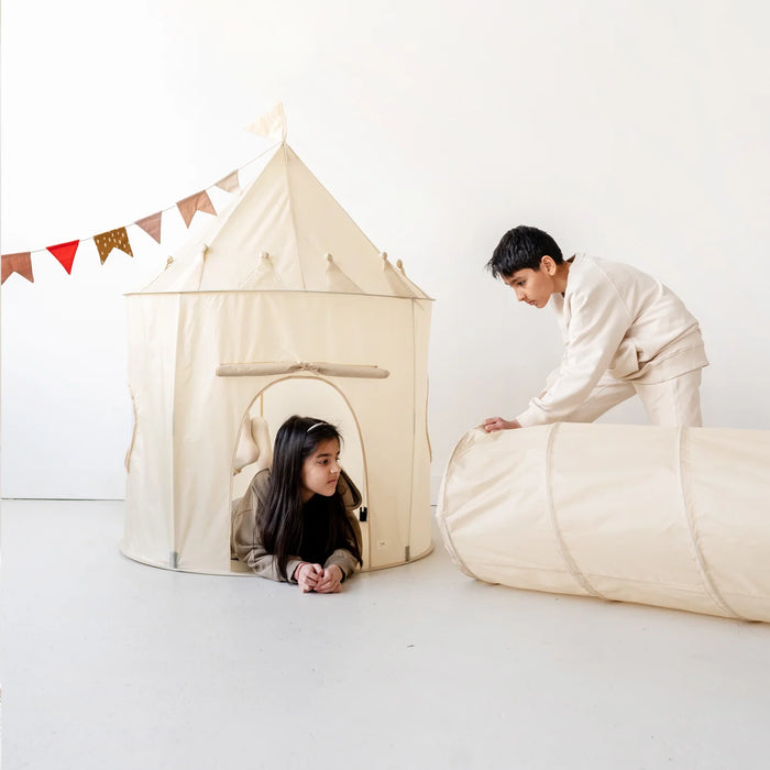 3 Sprouts Recycled Fabric Play Tent - Cream