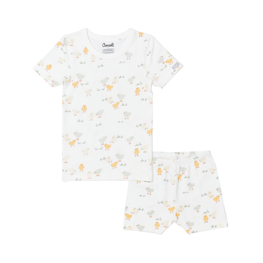 Coccoli SS Cotton-Modal Pyjama - Chicks on Cream