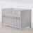 Natart Tulip Aiko Island Crib + 3 Drawer Dresser - All White