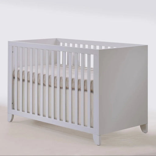 Natart Tulip Aiko Island Crib + 3 Drawer Dresser - All White