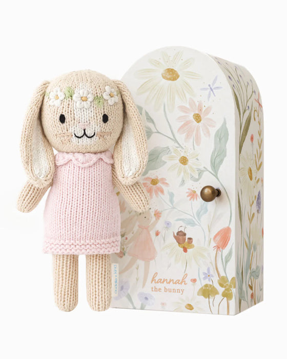 Cuddle+Kind Tiny Hannah The Bunny - Blush