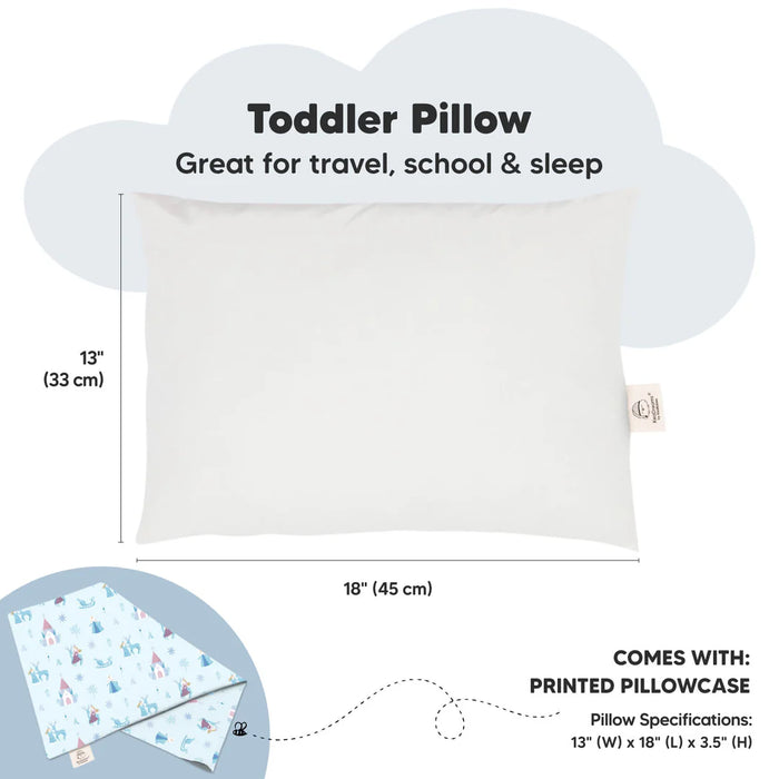 KeaBabies Standard Toddler Pillow - Enchanted Frost