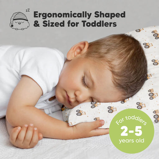 KeaBabies Standard Toddler Pillow - Tractor