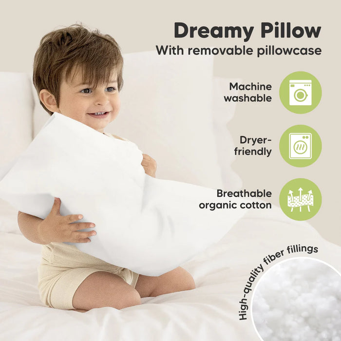 KeaBabies Standard Toddler Pillow - Zoo
