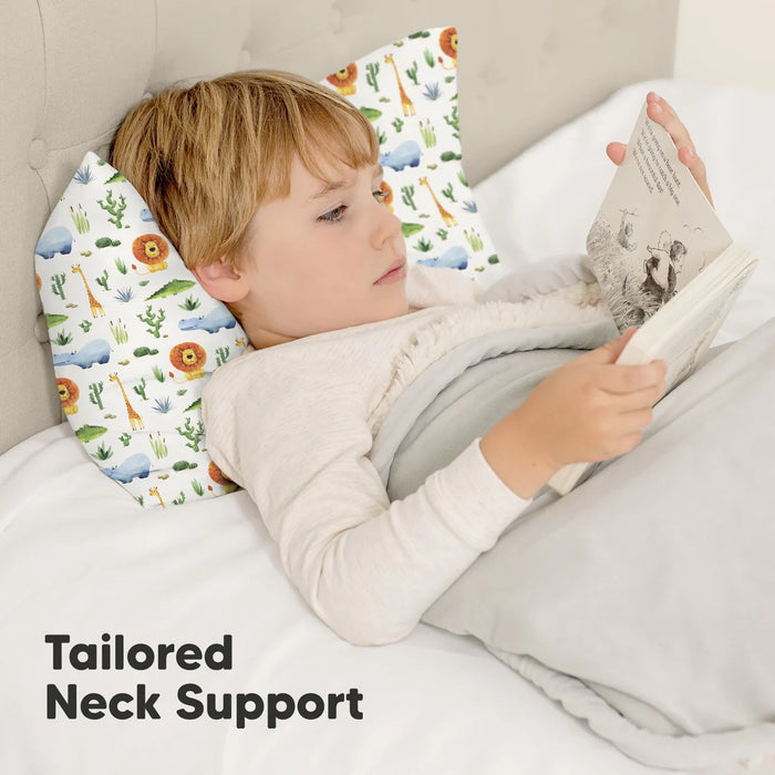 KeaBabies Standard Toddler Pillow - Zoo