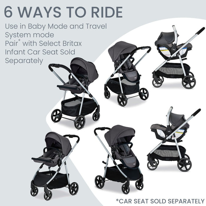 Britax Grove Stroller - Pindot Stone