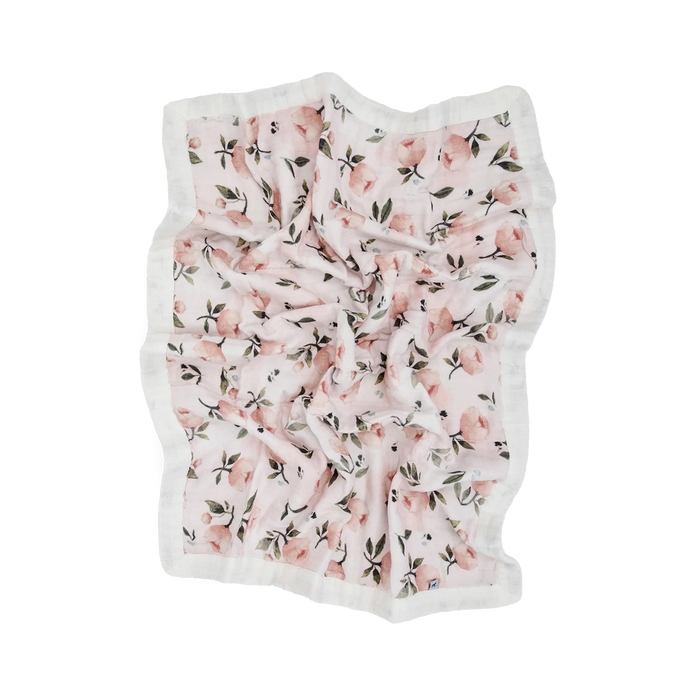 Little Unicorn Organic Cotton Muslin Baby Quilt - Watercolor Floret2