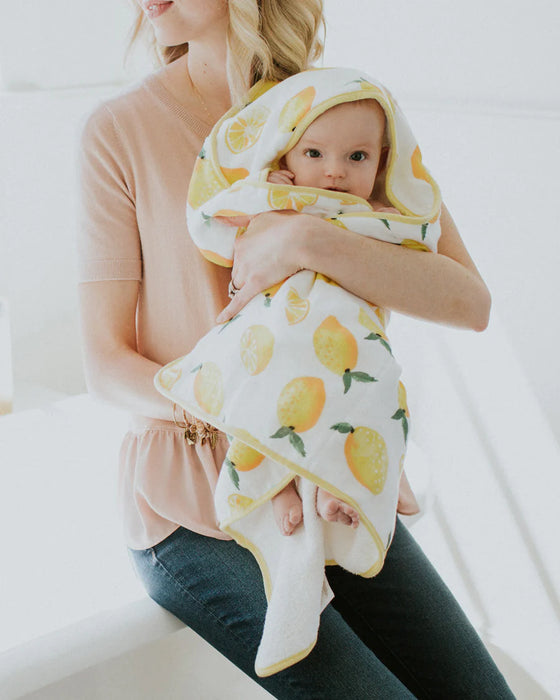 Little Unicorn Infant Hooded Towel - Lemon