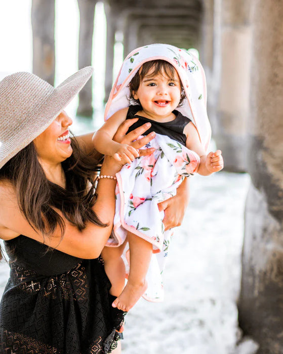 Little Unicorn Infant Hooded Towel - Watercolor Roses