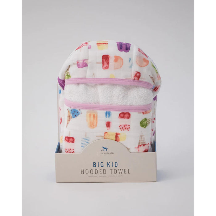Little Unicorn Cotton Hooded Toddler Towel - Brain Freeze