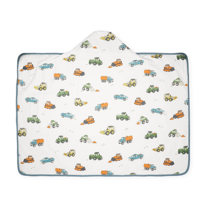Little Unicorn Toddler Hooded Towel - Work Trucks