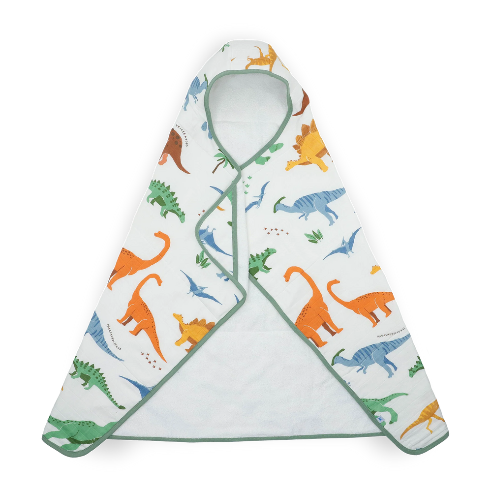 Little Unicorn Toddler Hooded Towel - Dino Names