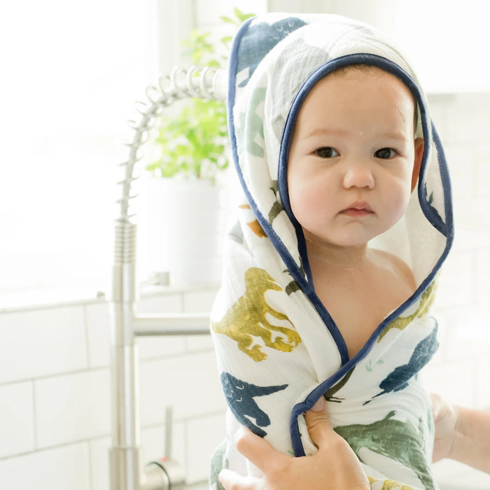 Little Unicorn Infant Hooded Towel - Dino Friends