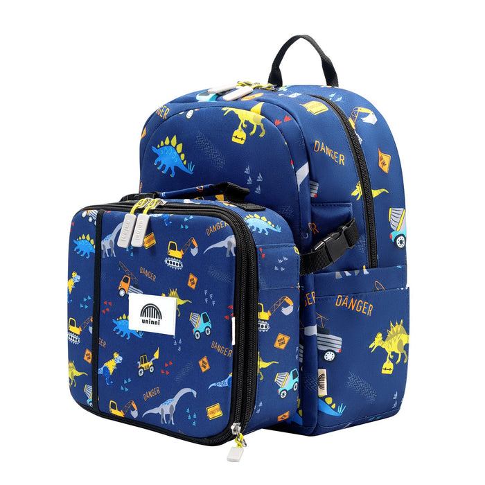 Uninni Ethan Backpack - Blue Dinosaur