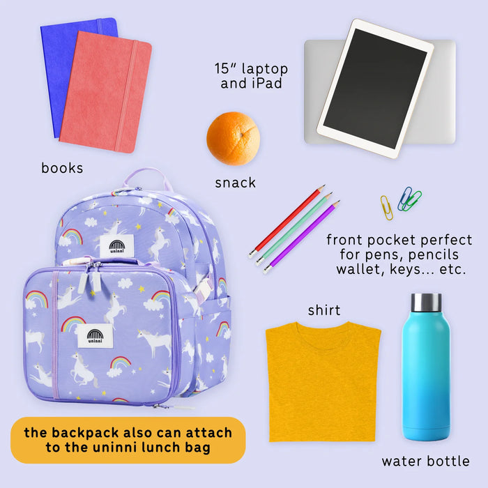 Uninni Ethan Backpack - Rainbow Unicorn