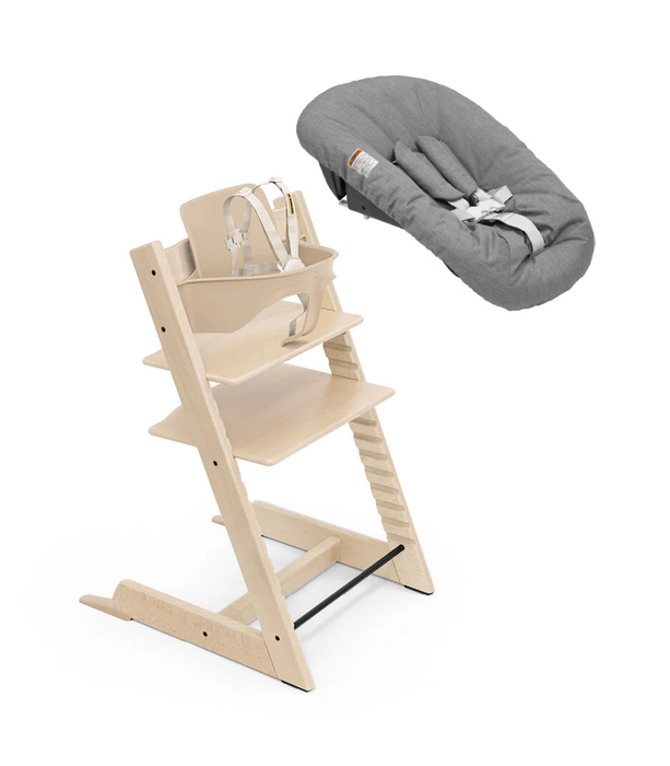 Stokke Tripp Trapp 2 Complete + New Born Set Natural/Anthracite Grey