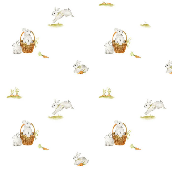 Belan.J Footed Zipper Sleeper - Garden Bunnies