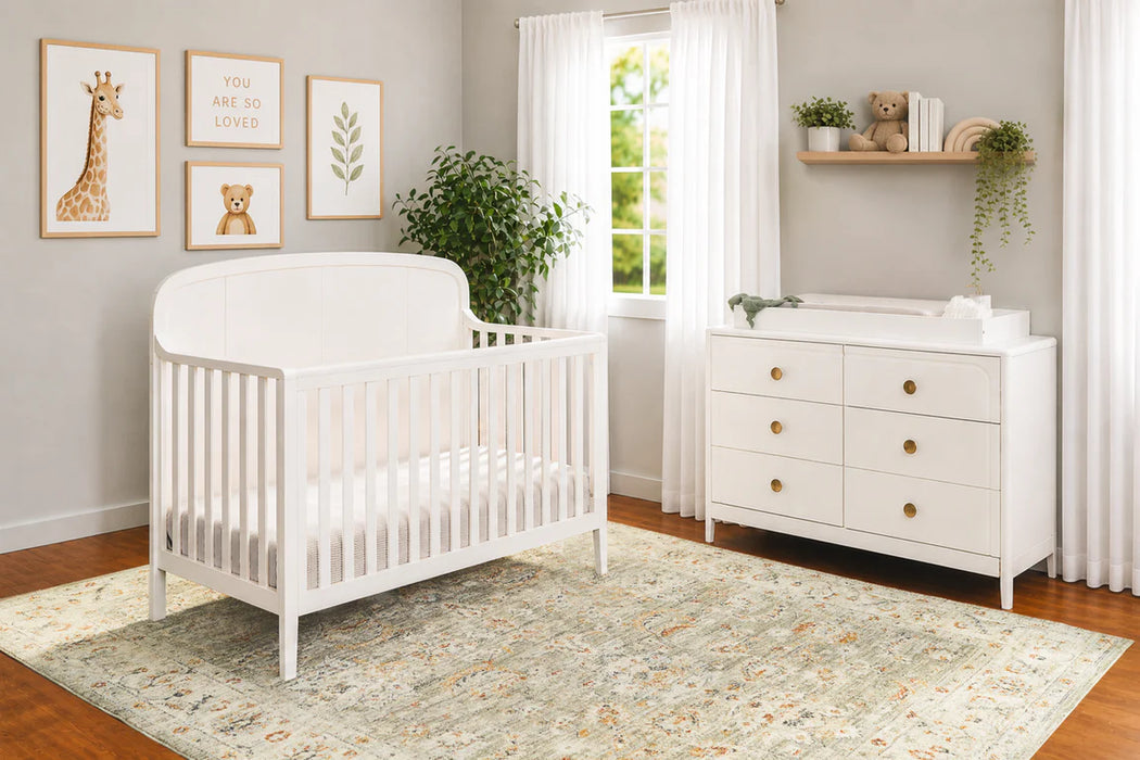Little Seeds Briar Double Dresser - True White Paint