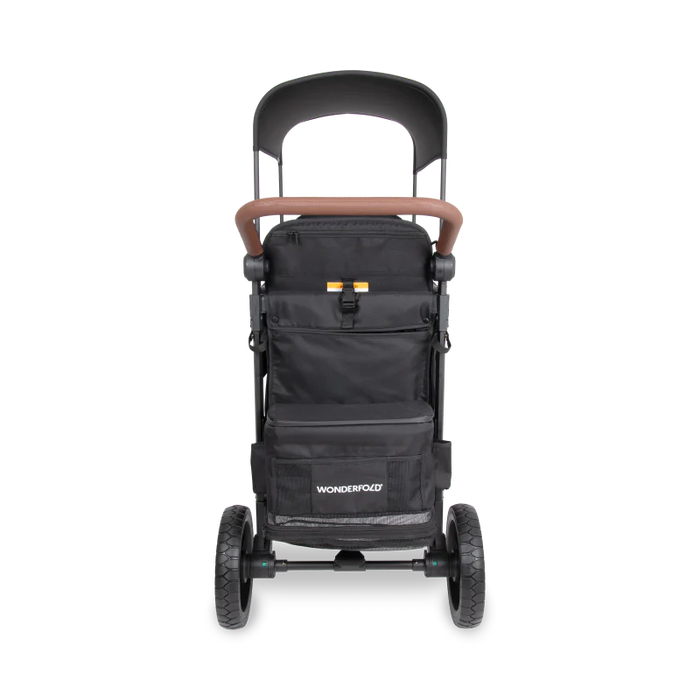WonderFold W2 Luxe PRO Double Stroller Wagon - Jet Black