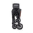 WonderFold W4 Luxe PRO Quad Stroller Wagon - Jet Black