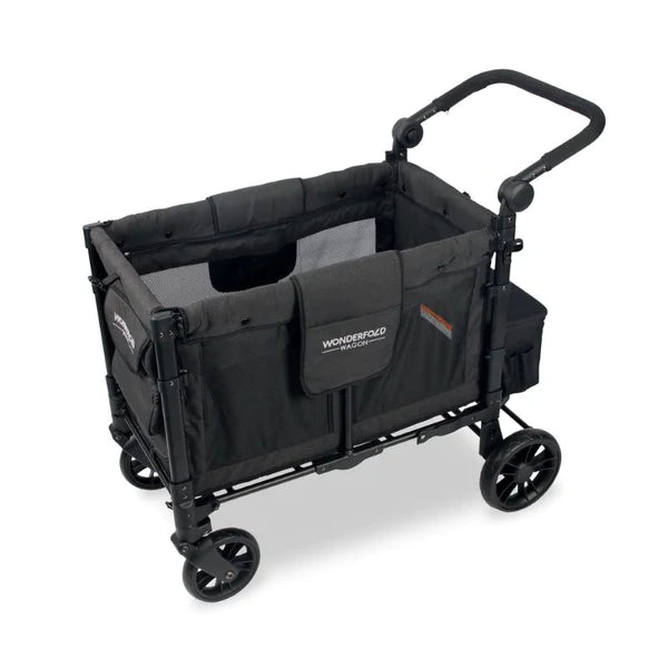 WonderFold W2 Elite Double Stroller Wagon - Volcanic Black