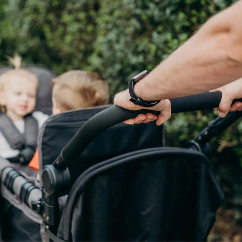WonderFold W2 Elite Double Stroller Wagon - Volcanic Black