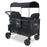 WonderFold W4 Elite Quad Stroller Wagon - Volcanic Black