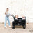 WonderFold W4 Elite Quad Stroller Wagon - Volcanic Black