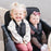 WonderFold W4 Elite Quad Stroller Wagon - Volcanic Black
