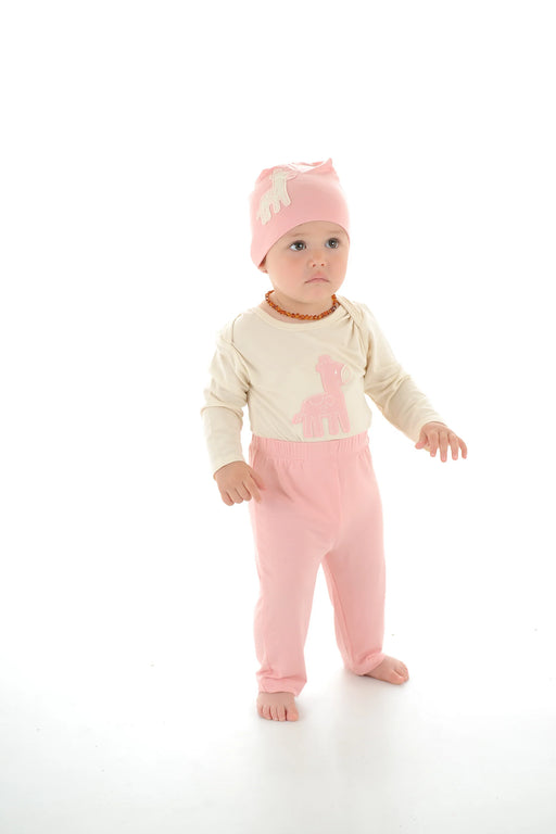 Silkberry Baby Wild By Nature Bamboo Onesie Lap Neck - Candy Giraffe