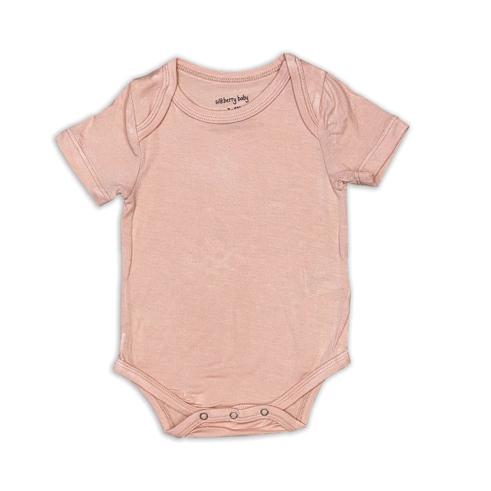 Silkberry Baby Bamboo Short Sleeve Onesie - Blossom