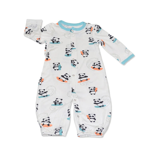 Silkberry Baby Bamboo Converter Gown - Surfs Up Panda
