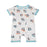 Silkberry Baby Bamboo Short Sleeve Zippy Romper - Surf Up Panda